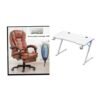 Home Office Massage Chair And Office Table Set