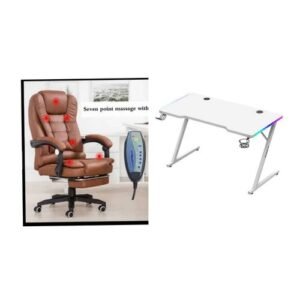 Home Office Massage Chair And Office Table Set
