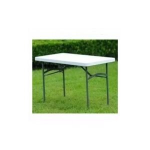 4 Feet Plastic Foldable Table With Metal Legs