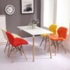 MULTI Coloured  Luxury Dining Set Of Table & Chairs