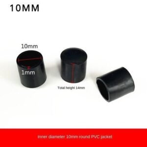 10-25mm Round Chair Leg Covers PVC Rubber Table Leg Covers Pipe Plug Dust Cover Sock Floor Furniture Protector Level Adjuster