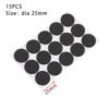 1-24Pcs Square Round Self Adhesive Furniture Leg Feet Pads DIY Anti Slip Mat Bumper Damper For Chair Table Protector Anti Noisy