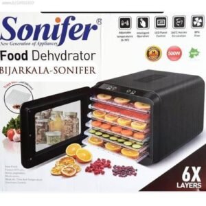 Sonifer Professional Electric Digital Food Dehydrator - 6 Trays