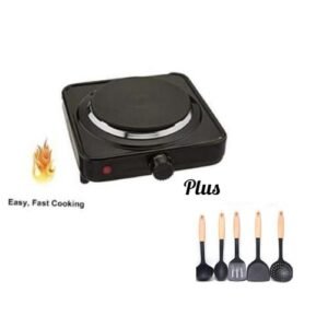 Single Electric Burner Hot Plate And  Non Stick Spoon