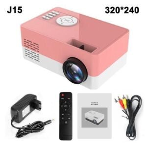 Salange J15 Mini Portable Projector Support 1080P Video Home Media Player Pocke