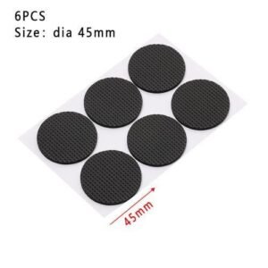 1-24Pcs Square Round Self Adhesive Furniture Leg Feet Pads DIY Anti Slip Mat Bumper Damper For Chair Table Protector Anti Noisy