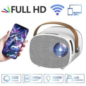 Max 150 "HD Large Screen TV Projector 1080P Video Beamer Home Theater WiFi Multiscreen Media Player