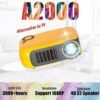 Max 100 "HD Large Screen TV DLS 1080P LCD Mini Projector A2000 Home Media Player