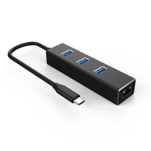 Type C To USB 3.0 Hub & Ethernet For Apple MacBook