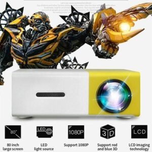 Max 120 "HD Large Screen TV Projector Supports 1080P HDMI USB Audio Home Media Video Player