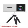 Salange YG300 Pro LED Mini Projector Supports 1080P HDMI USB Audio Portable Home Media Video Player