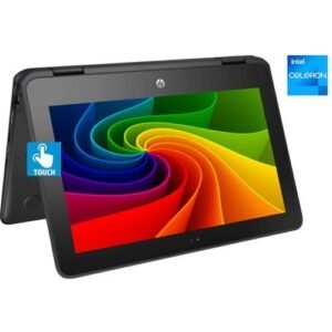 Hp ProBook 11 X360- TOUCH- 512GB SSD/4GB RAM-Intel CELERON QUAD CORE WIN10 Pro +Mouse &USB Light