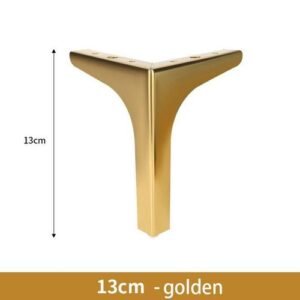 Modern Furniture Legs Heavy Duty Trident Metal Sofa Feet Of Table Bed Chair Desk Dresser Cabinet Support Furniture Hardware-Golden-13cm