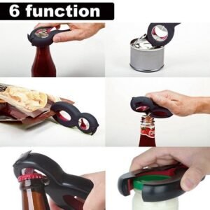 Multifunctional Easy Opener -- Six In One Bottle Can Opener