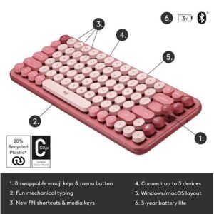 Logitech POP Keys Wireless Mechanical Keyboard