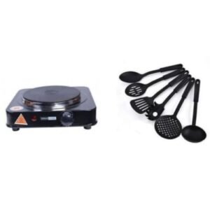 Single Electric Hot Plate With Free Non Stick Spoon