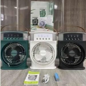 Richargeable Table Top Mini Fan With Led Light