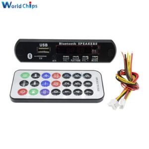 Car Bluetooth MP3 Sound Card Decoder Board 12V AUX Bluetooth Module MP3 Player With Remote Control USB FM Aux Radio For Car