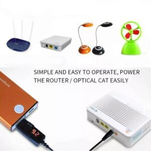 USB To DC Boost Converter Cable 5V To 9V 12V Adjustable Volt Led Display