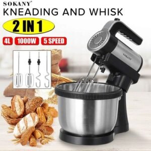 Sokany New 4L Electric Food/Cake Mixer/knead/Whisker/Beater