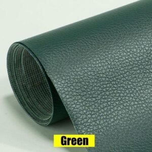 Green S Adhesive Leather Patch Fabric Sofa Chair Repair PU Sticker Furniture Table Hole DIY Patch 15Color Fabric Artificial Leather