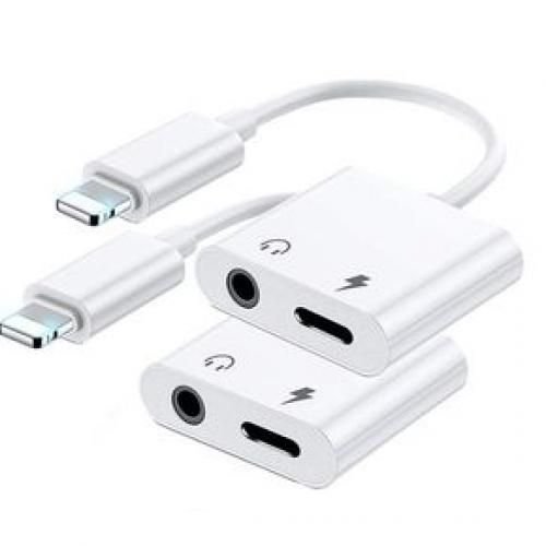IPhone To 3.5mm Jack Audio Extension Cable Aux Cord And Charge Port