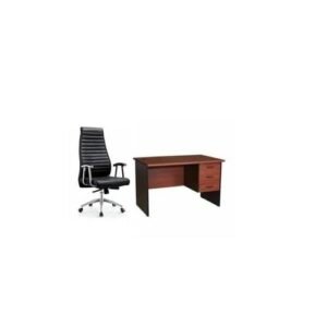 A Set Of Office Table With Office Executive Chair