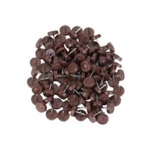 100 PCS Chair Table Furniture Leg Bottom Feet Plastic Pads Glides Skid Nail Wood Floor Furniture Protector Noise Killer