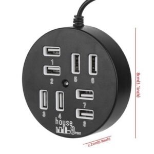 USB HUB 8Ports USB Hub USB Adjustable Adapter