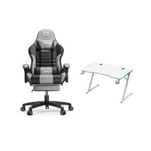 Executive Office Gray Chair And White Office Table