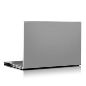 Glossy Grey Laptop Skin Cover (Grey)