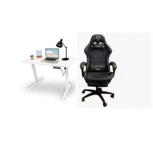 Set Of Executive Office Chair And 1.2 Meter Adjustable Desk