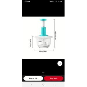 Multifunctional Hand-pat Food/vegetable Chopper With Accessories