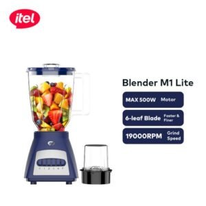 itel Multi-function Blender 1.5L  M1 Lite 500W Motor Easy Mixing