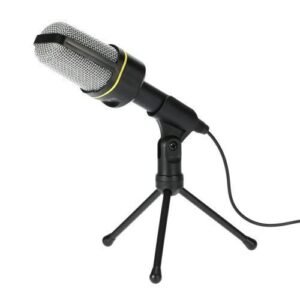 Desktop Microphone With Tripod Professional Podcast Studio