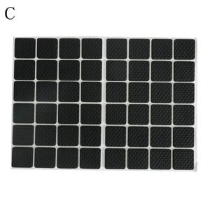 12/30/48pcs Multifunction Black Self Adhesive Furniture Leg Table Chair Sofa Feet Floor Non-Slip Mat Sticky Pad Protector
