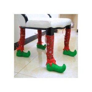 New Christmas Decorations Home Restaurant Chair Foot Cover Socks Set Table Foot Caps Decoration