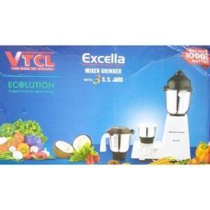 VTCL Heavy Duty 1000 Watts Excella Mixer Grinder + 3 S.S Jars