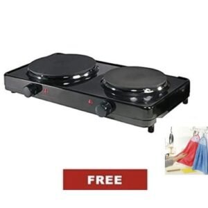 Electric Hotplate - Double Burner + Free Gift
