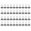40Pcs Thickened Furniture Glide,NailOn Nylon Slider Pad Floor Protector for Wooden Leg Feet Of Chair Table Sofa18Mm or 0.7Inch,White