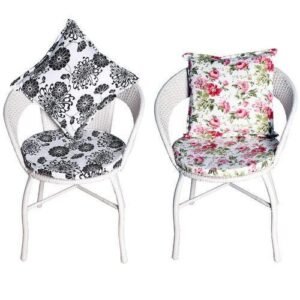 Rattan Chair Round Cushion Removable And Washable Round Fabric Household Thickened Futon Balcony Leisure Table Chair Sponge Seat Cushion