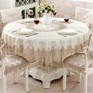 European Jacquard Table Cloth Classical Rectangle Tablecloths For Events Chair Covers Lace Table Microwave Oven Cover Nappe Noel