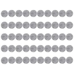 50Pcs Round Shaped Table Chair Furniture Leg Felt Mat Pad Gray