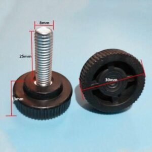 Black White Iron Plastic Furniture Machine Table Chair Sofa Leg Feet Adjustable Leveler Glide Slide Pad M8 Screw In