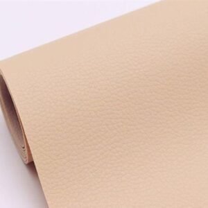 Beige S Adhesive PU Leather  Sofa Repair Faux Synthetic Leather Fabric Fix Table Chair Sticker PU Artificial Leather