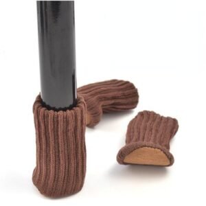 Knitted Table and Chair Foot Covers Floor Protection Covers Thickened Wear-resistant Anti Slip and Silent Table and Chair Foot Pads More