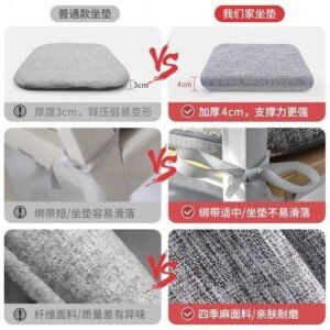 Memory Foam Mat Office Sitting Chair Seat Cushion Student Seat Cushion Stool Dining Tables and Chairs Thickened Seat Cushion 2458