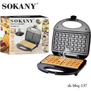 Sokany Electric Waffle Maker With Non-Stick Coating