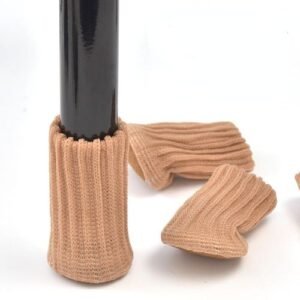 Knitted Table and Chair Foot Covers Floor Protection Covers Thickened Wear-resistant Anti Slip and Silent Table and Chair Foot Pads More