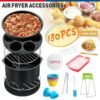 8 Inch Set Universal Air Fryer Accessories Cooking Baking Set